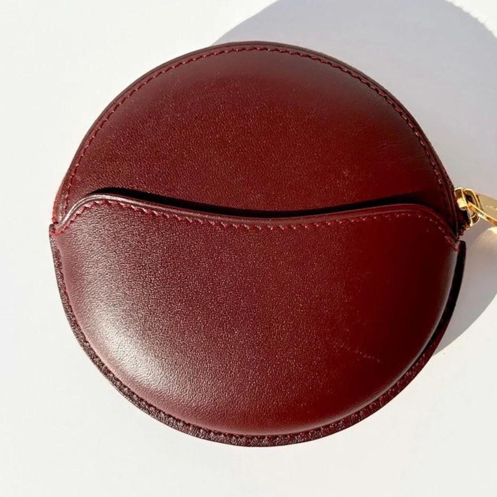 Cartier Burgundy Leather Coin Purse EUC